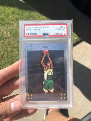 Kevin Durant 2007 Topps Chrome Rookie 131 Psa 10