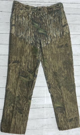 Vintage Usa Rattlers Brand Real Tree Mens 34x31 Hunting / Outdoor Camo Pants