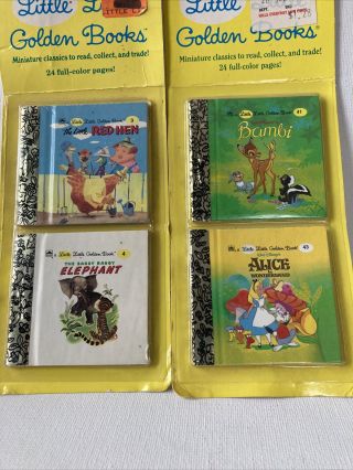 Miniature Little Golden Books 3,  4,  41,  43. , .  Disney,  1989,  1992