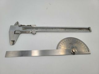 Vintage Inox Helios 6 Inch Calipers - Made In Germany & General Hardware No.  18