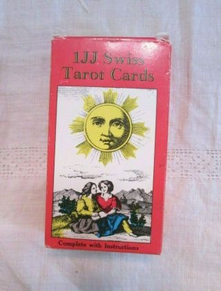 Vintage 1jj Tarot Cards Complete W/ Instructions Made In Switzerland