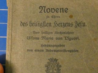 Alfons M.  von Liguori Novene zu Ehren des heiligsten Herzens Jesu 1918 H - 15970 2