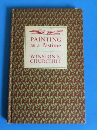 Vintage 1965 Painting As A Pastime Sir Winston S.  Churchill Book Gd,  Color Vtg A
