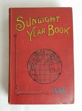 Antique Sunlight Year Book 1898 Hardback Burger 