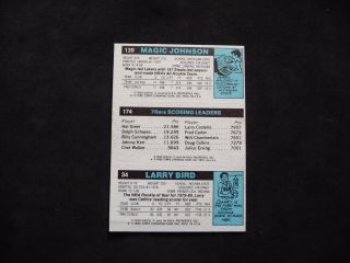 1980 - 1981 Topps - Larry Bird/Magic Johnson ROOKIE RC HOF NM MT OR BETTER WOW 2