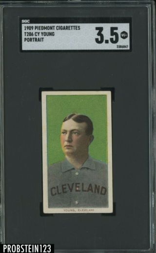 T206 Cy Young Portrait Hof Piedmont 150 Subjects Centered Sgc 3.  5 Looks Nicer