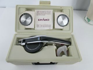 Vintage Dymo 1550 Label Maker With Case Wheels