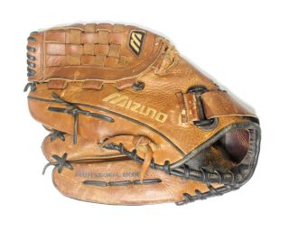 Mizuno Mvt1251 Vtg Leather Professional Baseball Glove 12.  5 Left Hand Thrower