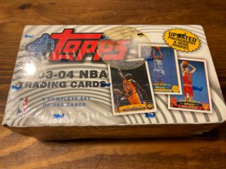 2003 - 04 Topps Basketball Factory Complete Set W/ Lebron James Rc Rookie