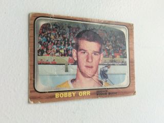 1966 ' 66 Topps Hockey 35 Bobby Orr Bruins Rookie Card RC 3