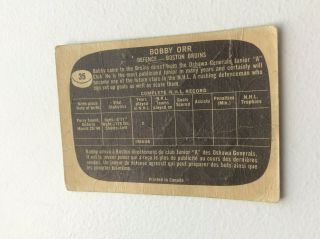 1966 ' 66 Topps Hockey 35 Bobby Orr Bruins Rookie Card RC 4