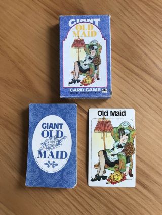 Rare 1988 Giant Old Maid Vintage Card Game,  Wacky & Fun Western