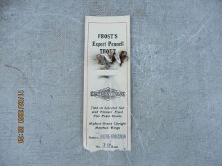 G W Frost Expert Fennel Trout Fly Fishing Flies & Display