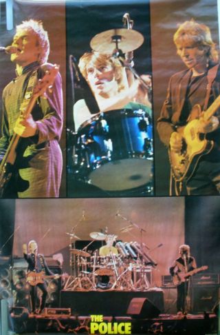 Rare The Police 1982 Vintage Music Poster