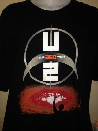 U2 360 Tour 2009 2xl T Shirt Bono Rock Out Of Print Xxl