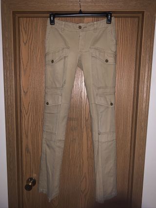 Womens Rare Vintage Polo Ralph Lauren Military Cargo Pants Size 2