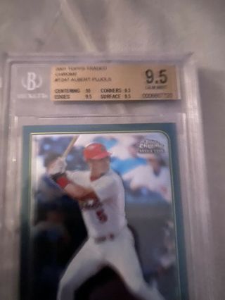 2001 Topps Chrome Traded Albert Pujols St Louis Cardinals T247 Baseball Card