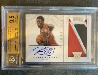 Jimmy Butler 2012 13 National Treasures Rpa Bgs 9.  5 Rookie Patch Auto 10 Rc /199