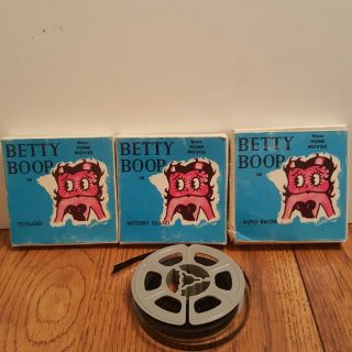 3 Vintage Brumberger Films Betty Boop Home Movies 8mm