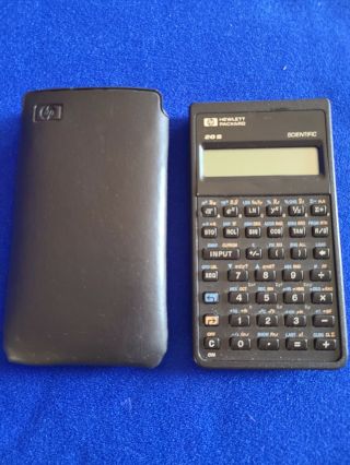Vintage 1987 Hp Hewlett Packard 20s Scientific Calculator W/ Case - No Batteries