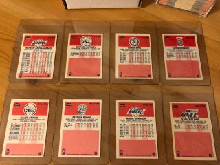 1986 - 87 Fleer Basketball Complete Set 131/132 No Jordan 57 Stickers 11/11 GOAT 5