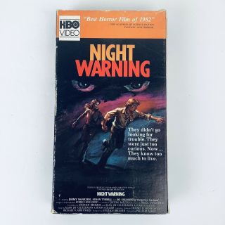 Night Warning 1982 Vhs Tape Rare Vintage Horror Slasher Cult Movie