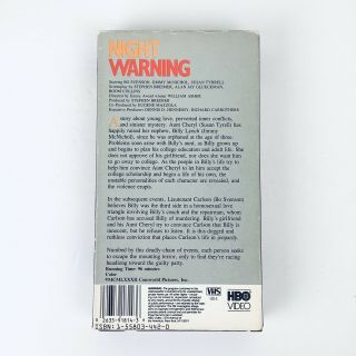 Night Warning 1982 VHS Tape Rare Vintage Horror Slasher Cult Movie 2