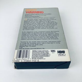 Night Warning 1982 VHS Tape Rare Vintage Horror Slasher Cult Movie 3