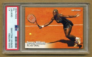 2003 Netpro 1 Serena Williams Psa 10 Gem