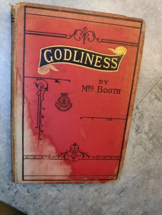 Mrs Catherine Booth Papers On Godliness 1890 Salvation Army