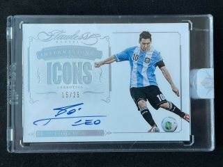 2016 Panini Flawless Soccer Lionel Messi 15/25 Auto Hard - Signed Argentina