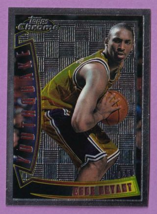 1996 - 97 Topps Chrome Youthquake Yq15 Kobe Bryant Rc/rookie  Lakers