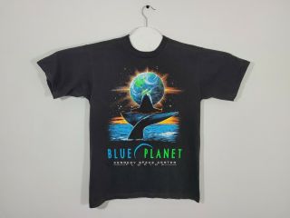 Vintage Blue Planet Kennedy Space Center T Shirt Men 
