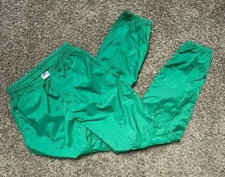 Vintage 90s Nike Track Pants Windbreaker Joggers Green Men 
