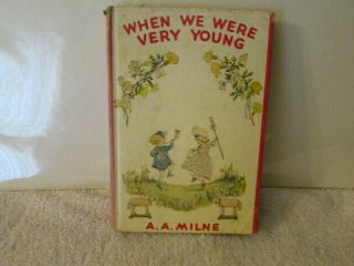 When We Were Very Young By A A Milne - 1935 Hardcover