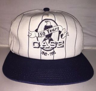 Vtg Case Tractor 150 Years Snapback Hat Cap K Products Made In Usa Farming 80s