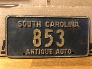 Vintage 1970’s South Carolina Antique Auto License Plate