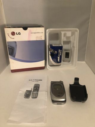 Lg Vx4400 - Metallic Silver (verizon) Cellular Phone Vintage