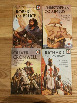 Ladybird Books Adventure From History Columbus,  Robert The Bruce,  Cromwell, .