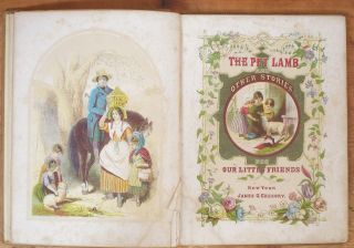 Antique The Pet Lamb And Other Stories By Johanna Spyri Chromo - Litho Plates