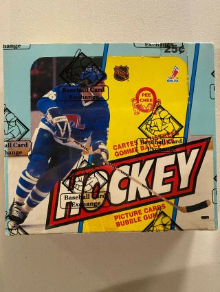1983 - 84 Opc Hockey Wax Box Bbce Non X Out