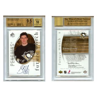 2005 - 06 Sp Authentic Sidney Crosby Future Watch /999 Bgs 9.  5 Auto 10 698/999