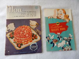 Vintage Sears Coldspot Recipe Book & " How To " Booklet