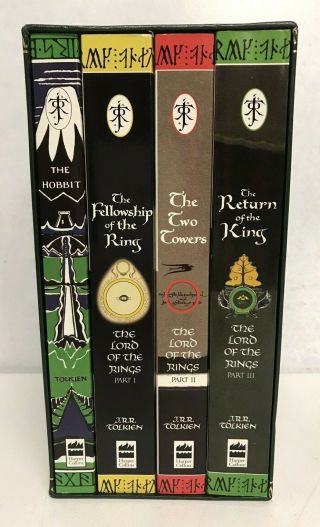 The Hobbit / Lord Of The Rings Box Set - 4 Paperback Books In A Slip Case - 1997