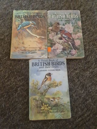 Ladybird Books 1st,  2nd And 3rd Book Of British Birds And Their Nests Series 536