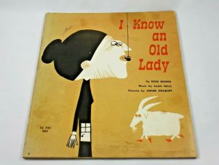 1st Ed Scholastic I Know An Old Lady By Rose Bonne First Printing Tj 731 1965