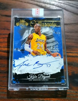 2015 - 16 Court Kings Kobe Bryant Auto Calligraphy 19/40 Redemption Seal Panini