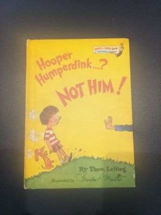 1976 Dr.  Suess Book,  Hooper Humperdink.  ? Not Him By Theo Lesieg