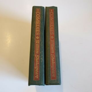 Vintage 1944 The Comedies And Tragedies Of Shakespeare,  - Comedies Volume 1 & 2