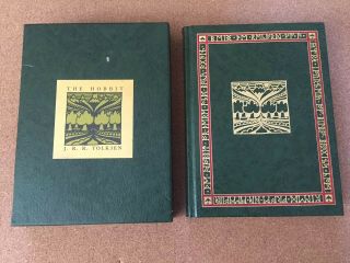 The Hobbit Or There And Back Again J.  R.  R.  Tolkien Hc Slipcase 1966 12th Print